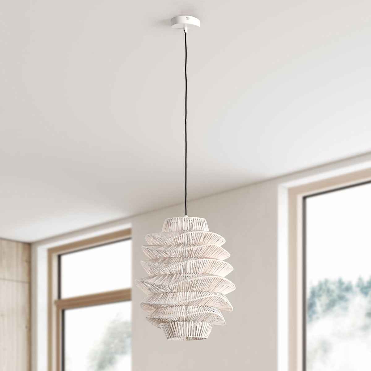 Shelly White Pendant by Classic Home at Eve Furniture