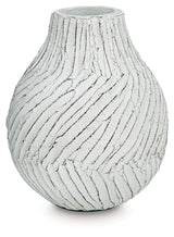 Shelvie Distressed White Vase by ASHLEY FURNITURE at Eve Furniture