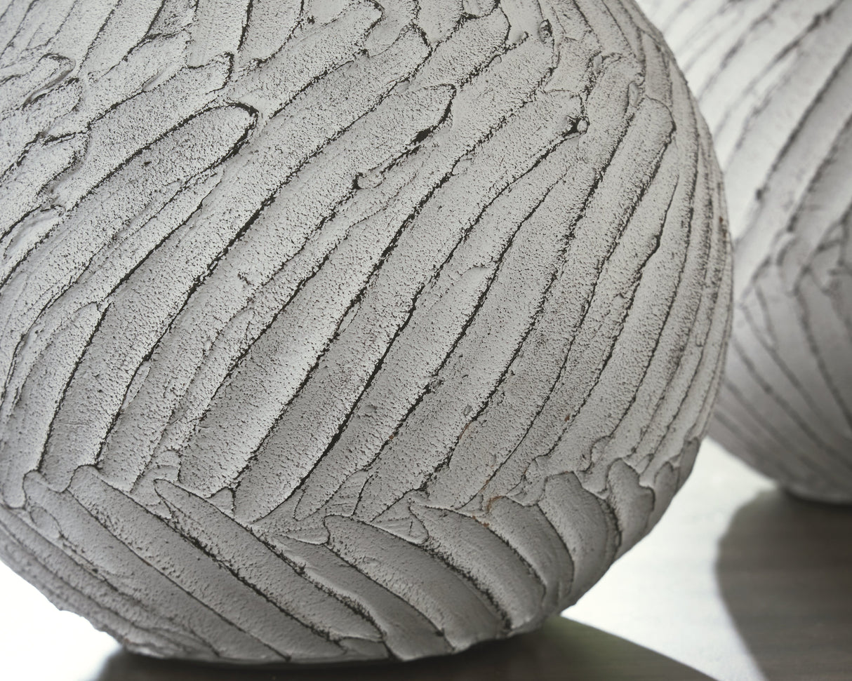 Shelvie Distressed White Vase by ASHLEY FURNITURE at Eve Furniture