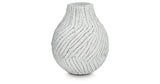 Shelvie Distressed White Vase by ASHLEY FURNITURE at Eve Furniture