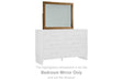 Sherbana Light Brown Bedroom Mirror by Ashley at Eve Furniture