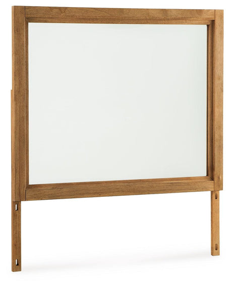 Sherbana Light Brown Bedroom Mirror by Ashley at Eve Furniture