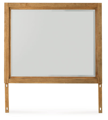 Sherbana Light Brown Bedroom Mirror