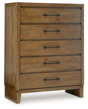 Sherbana Light Brown Chest of Drawers by Ashley at Eve Furniture