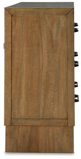 Sherbana Light Brown Dresser by Ashley at Eve Furniture