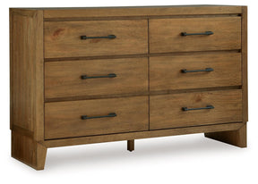 Sherbana Light Brown Dresser by Ashley at Eve Furniture