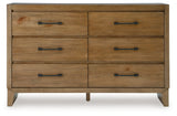 Sherbana Light Brown Dresser