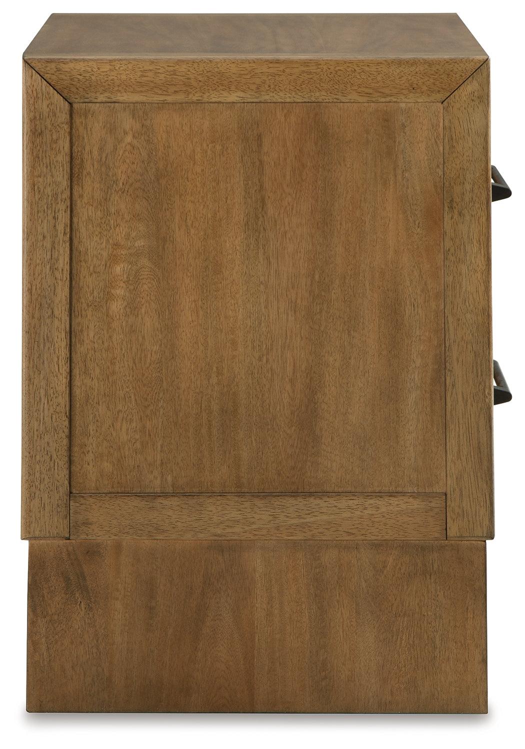 Sherbana Light Brown Nightstand by Ashley at Eve Furniture