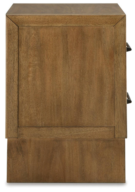 Sherbana Light Brown Nightstand by Ashley at Eve Furniture