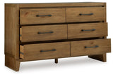 Sherbana Light Brown Dresser by Ashley at Eve Furniture