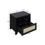 Sheridan 4-Piece Set: Bookcase, TV Stand, Sideboard, End Table in Black by Manhattan Comfort at Eve Furniture