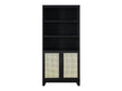 Sheridan Bookcase Cabinet in Black by Manhattan Comfort at Eve Furniture