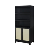 Sheridan Bookcase Cabinet in Black (set of 2) by Manhattan Comfort at Eve Furniture