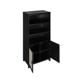 Sheridan Bookcase Cabinet in Black (set of 2) by Manhattan Comfort at Eve Furniture