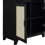 Sheridan Bookcase Cabinet in Black (set of 2) by Manhattan Comfort at Eve Furniture