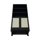 Sheridan Bookcase Cabinet in Black (set of 2) by Manhattan Comfort at Eve Furniture