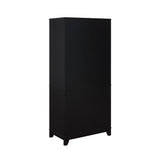 Sheridan Bookcase Cabinet in Black (set of 2) by Manhattan Comfort at Eve Furniture