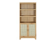 Sheridan Bookcase Cabinet in Nature by Manhattan Comfort at Eve Furniture