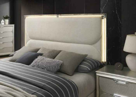 Sheridan Dark Walnut/White 4-Piece Queen Bedroom Set by Furniture of America at Eve Furniture