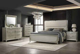 Sheridan Dark Walnut/White 4-Piece Queen Bedroom Set by Furniture of America at Eve Furniture