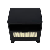 Sheridan Nightstand in Black by Manhattan Comfort at Eve Furniture