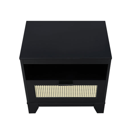 Sheridan Nightstand in Black by Manhattan Comfort at Eve Furniture