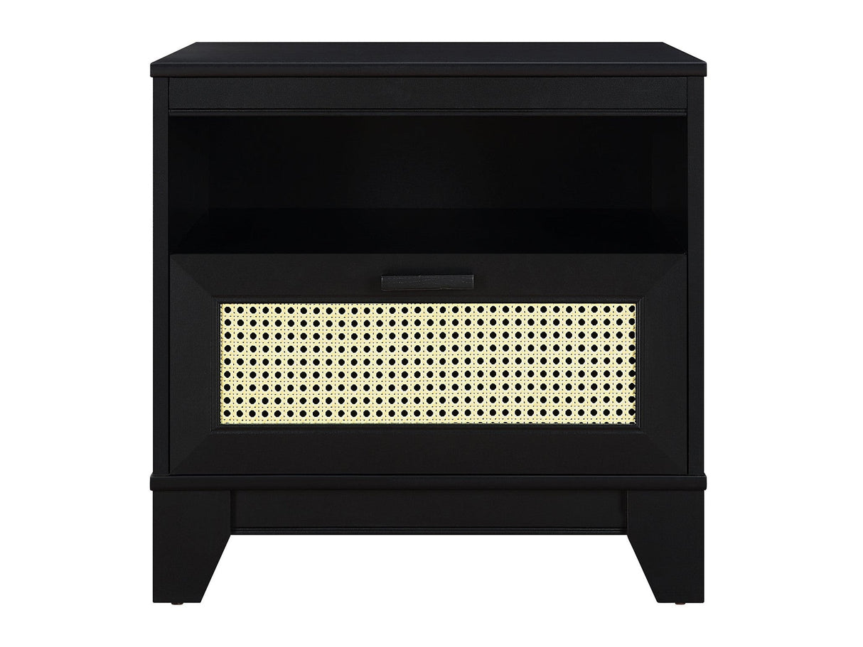 Sheridan Nightstand in Black by Manhattan Comfort at Eve Furniture