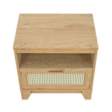 Sheridan Nightstand in Nature by Manhattan Comfort at Eve Furniture