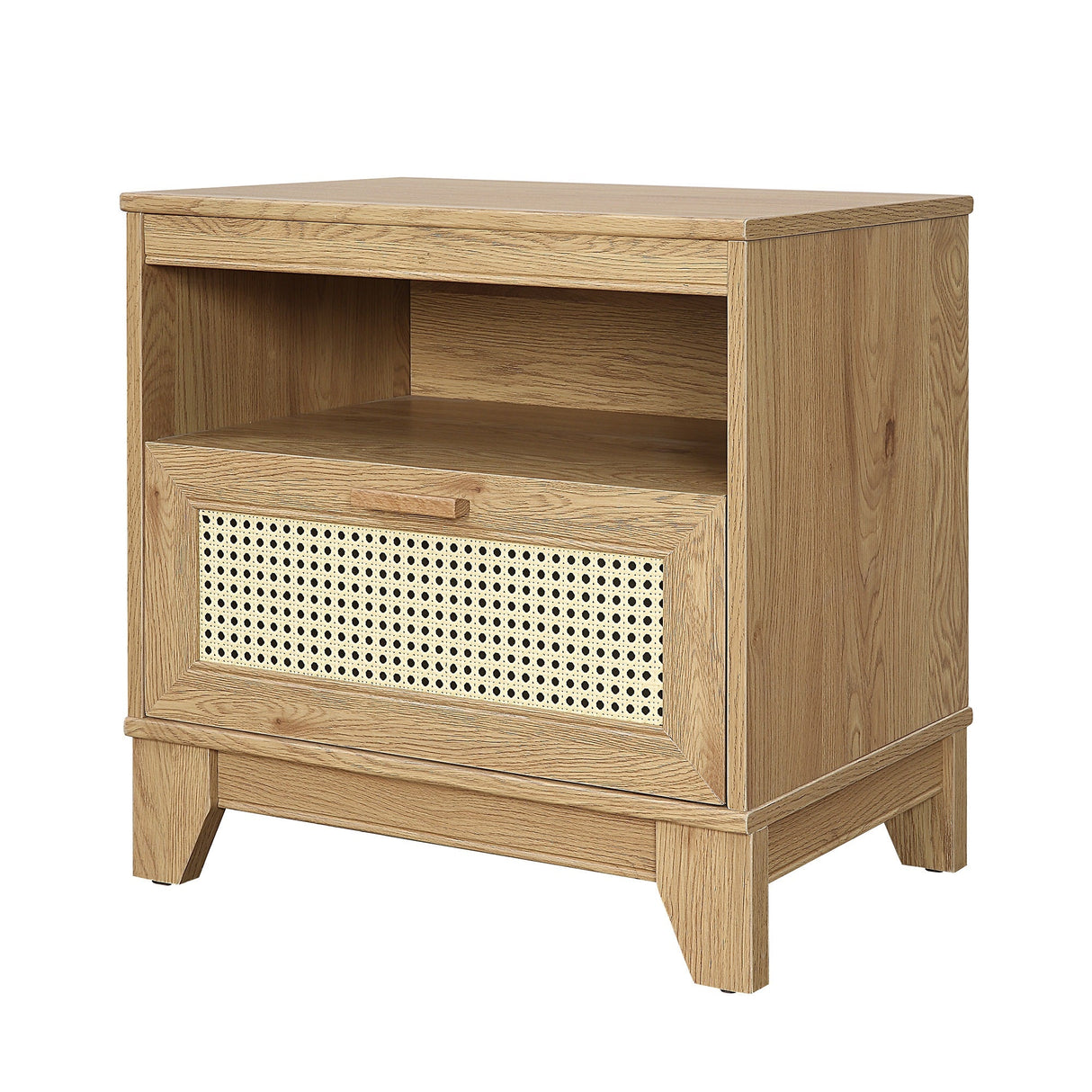 Sheridan Nightstand in Nature by Manhattan Comfort at Eve Furniture