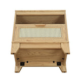 Sheridan Nightstand in Nature by Manhattan Comfort at Eve Furniture