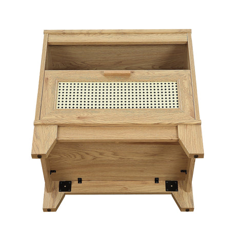 Sheridan Nightstand in Nature by Manhattan Comfort at Eve Furniture