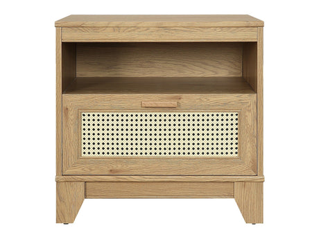 Sheridan Nightstand in Nature by Manhattan Comfort at Eve Furniture