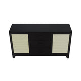 Sheridan Sideboard Cabinet in Black by Manhattan Comfort at Eve Furniture