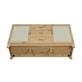 Sheridan Sideboard Cabinet in Nature by Manhattan Comfort at Eve Furniture