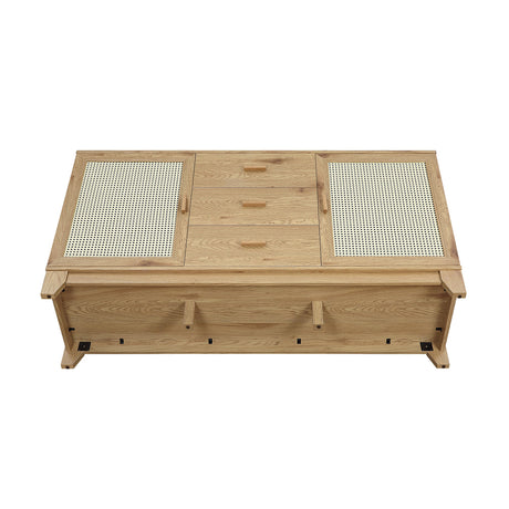 Sheridan Sideboard Cabinet in Nature by Manhattan Comfort at Eve Furniture