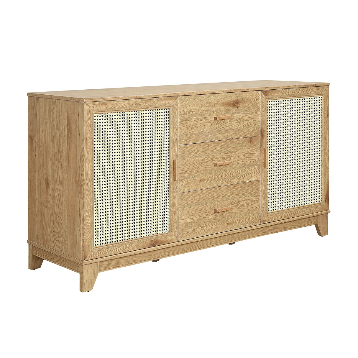 Sheridan Sideboard Cabinet in Nature by Manhattan Comfort at Eve Furniture