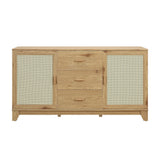 Sheridan Sideboard Cabinet in Nature by Manhattan Comfort at Eve Furniture
