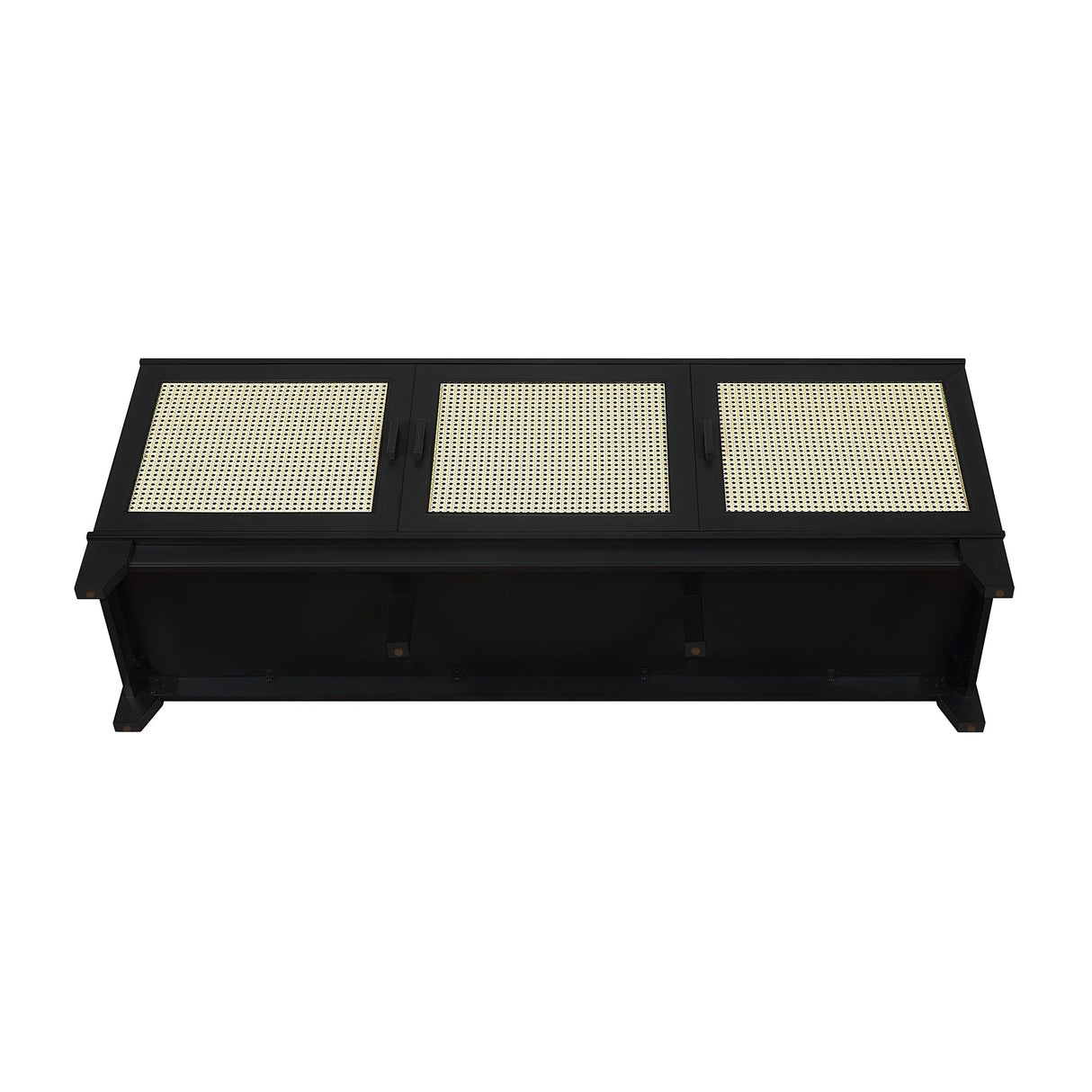 Sheridan TV Stand in Black by Manhattan Comfort at Eve Furniture