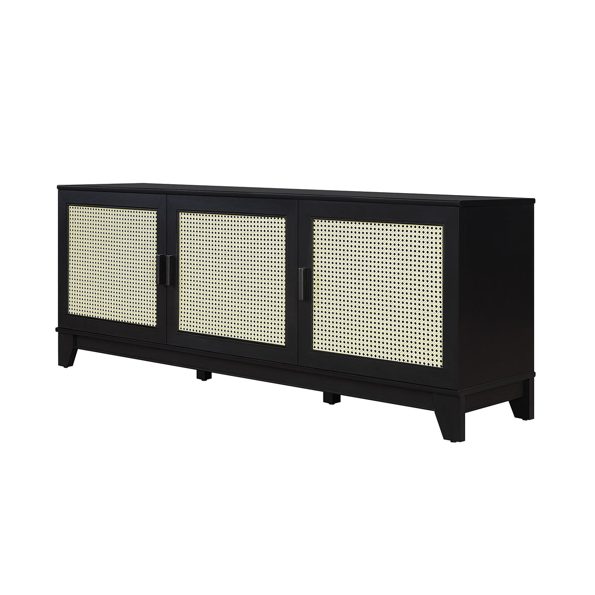 Sheridan TV Stand in Black by Manhattan Comfort at Eve Furniture