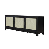 Sheridan TV Stand in Black by Manhattan Comfort at Eve Furniture