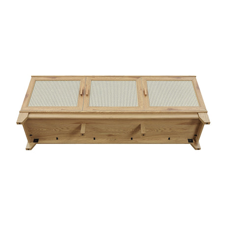 Sheridan TV Stand in Nature by Manhattan Comfort at Eve Furniture