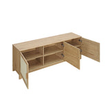 Sheridan TV Stand in Nature by Manhattan Comfort at Eve Furniture