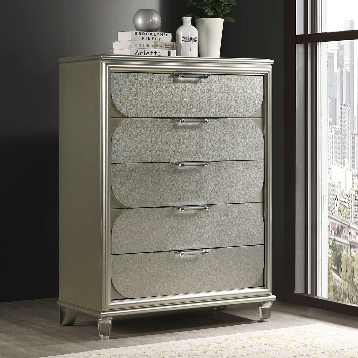 Sheridan Silver Chest by Furniture of America at Eve Furniture