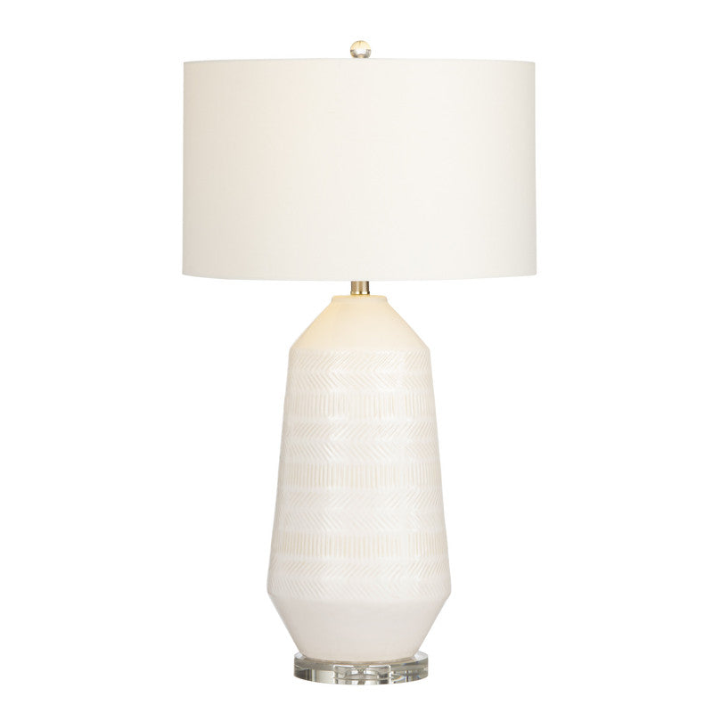 Sherie White Table Lamp by Crestview at Eve Furniture
