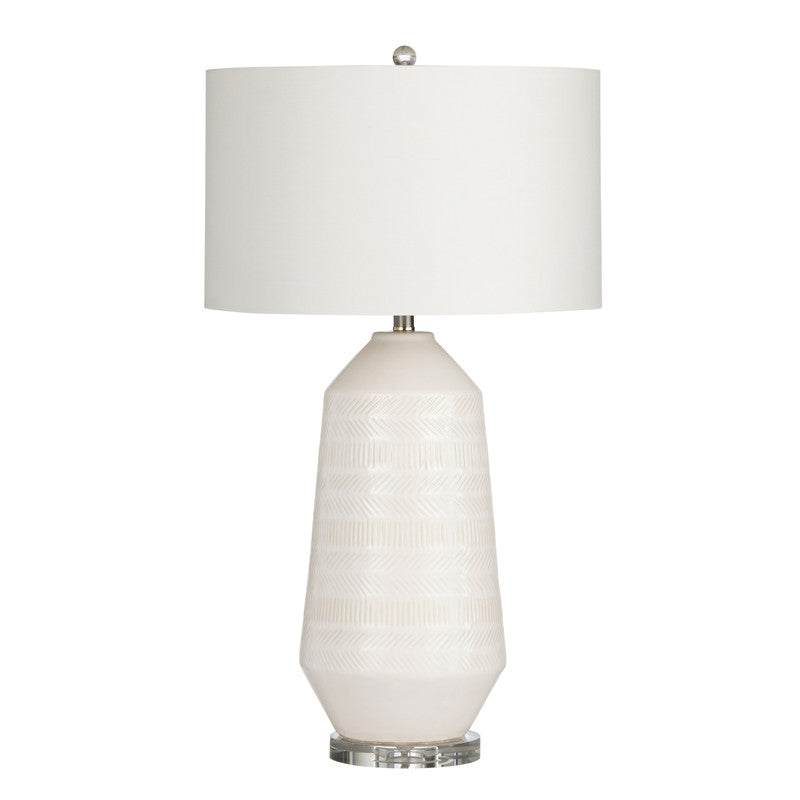 Sherie White Table Lamp by Crestview at Eve Furniture