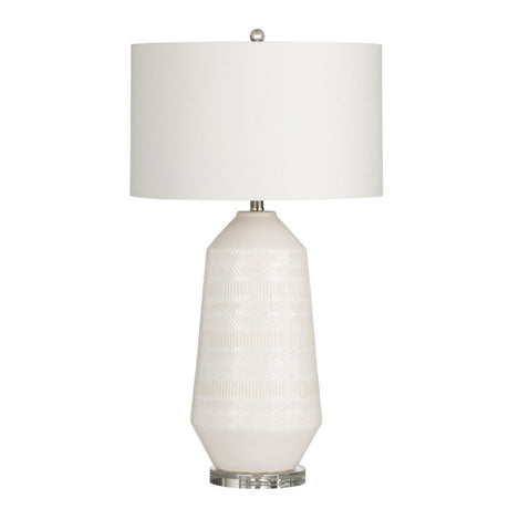 Sherie White Table Lamp by Crestview at Eve Furniture