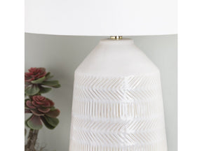 Sherie White Table Lamp by Crestview at Eve Furniture