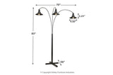 Sheriel Black Floor Lamp by Ashley at Eve Furniture