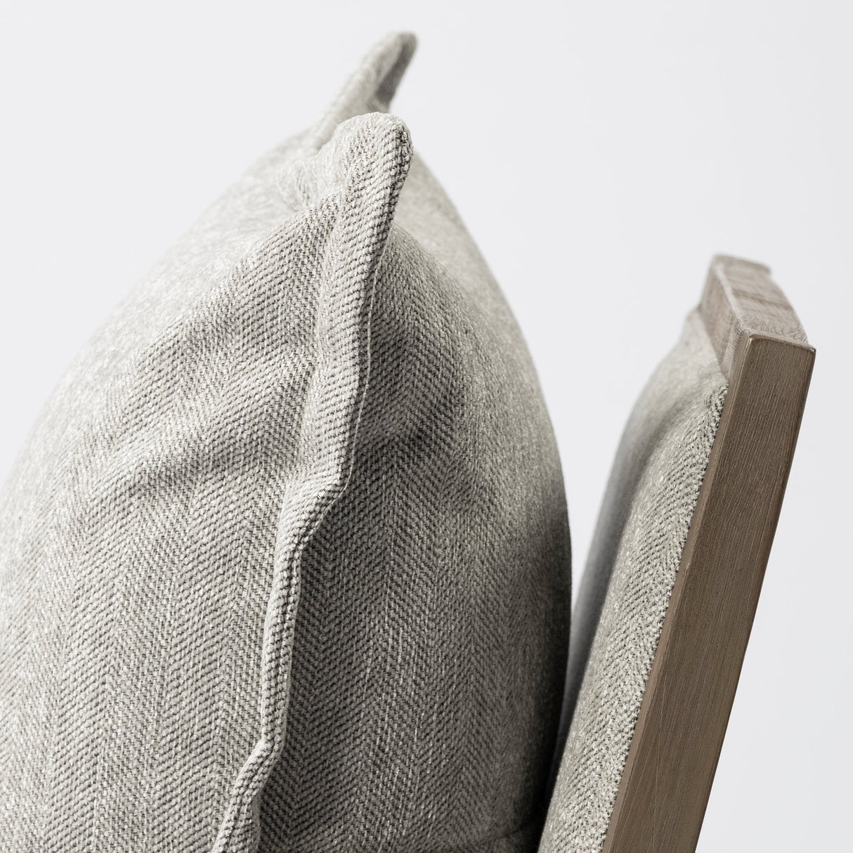 Sherlock Frost Gray Wood Frame Accent Chair by Mercana at Eve Furniture