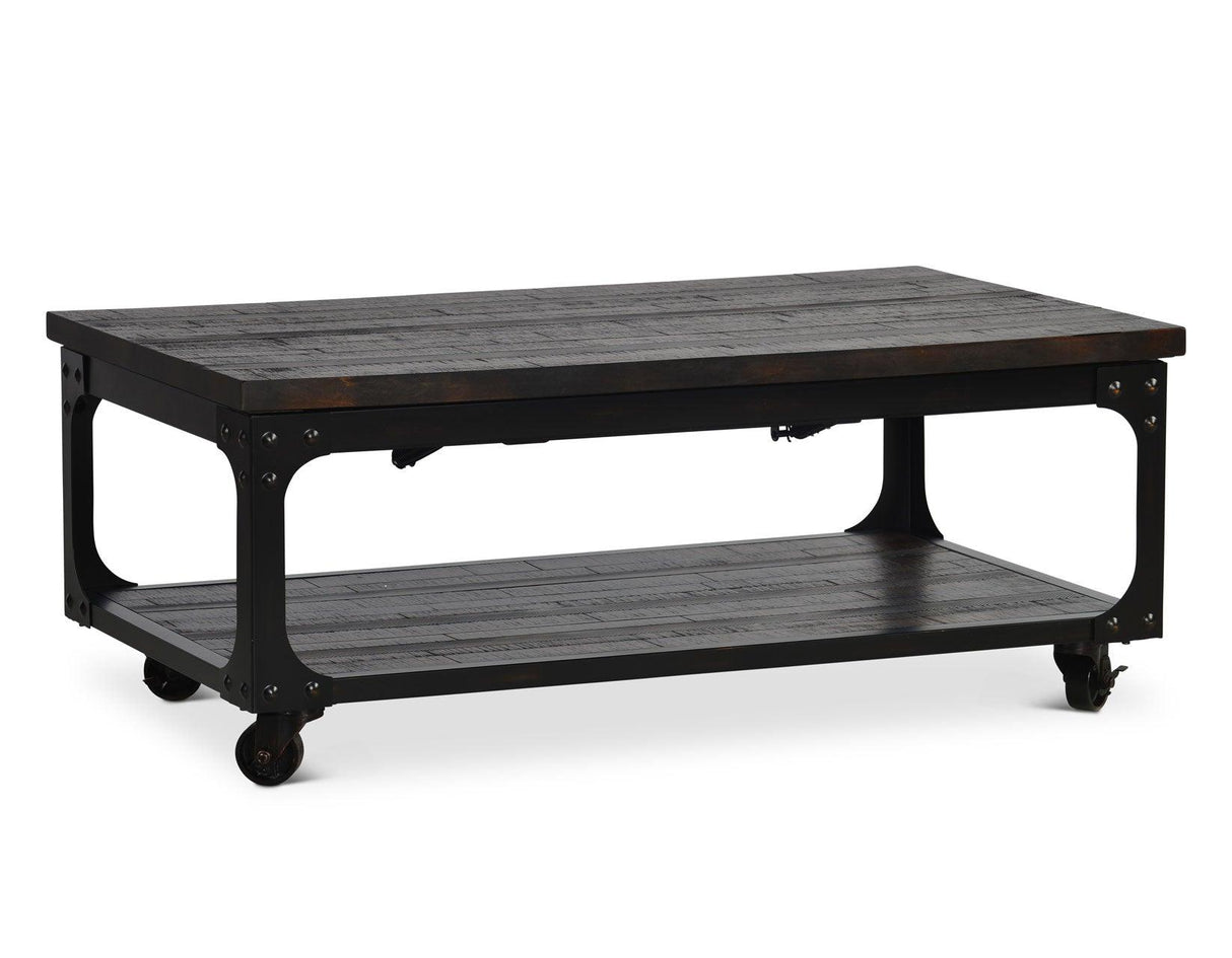 Sherlock Lift Top Cocktail Table with Casters by Steve Silver at Eve Furniture